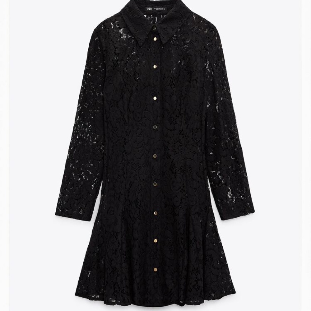 MINI LACE SHIRTDRESS